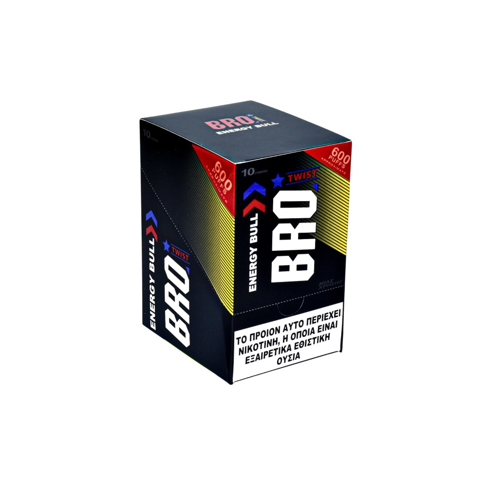 BRO Twist Energy Bull Disposable Pen Kit 2ml με Ενσωματωμένη Μπαταρία 600puffs 1τμχ