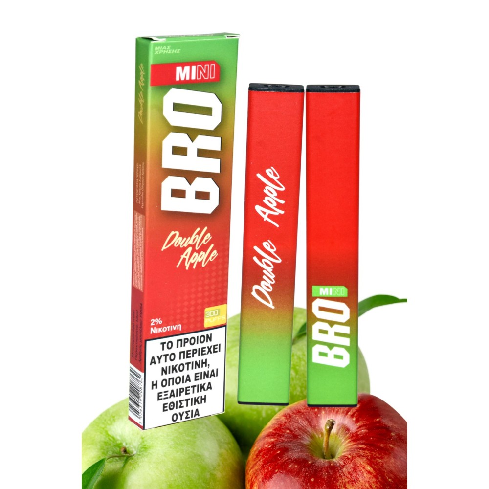 BRO Twist Mini Double Apple Disposable Pen Kit 2ml με Ενσωματωμένη Μπαταρία 300puffs 1τμχ