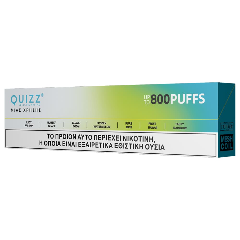 Quizz QD61 Vape μιας χρήσης 2ml 0mg 800PUFF Frozen Watermelon