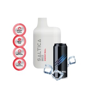 Saltica Breeze vape μιας χρήσης Energy Bull 600 puffs 2ml 2%nic