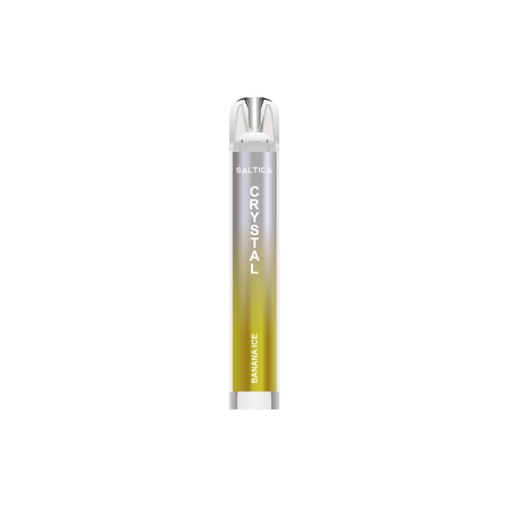 Saltica Crystal vape μιας χρήσης Banana Ice 700 puffs 2ml 2%nic