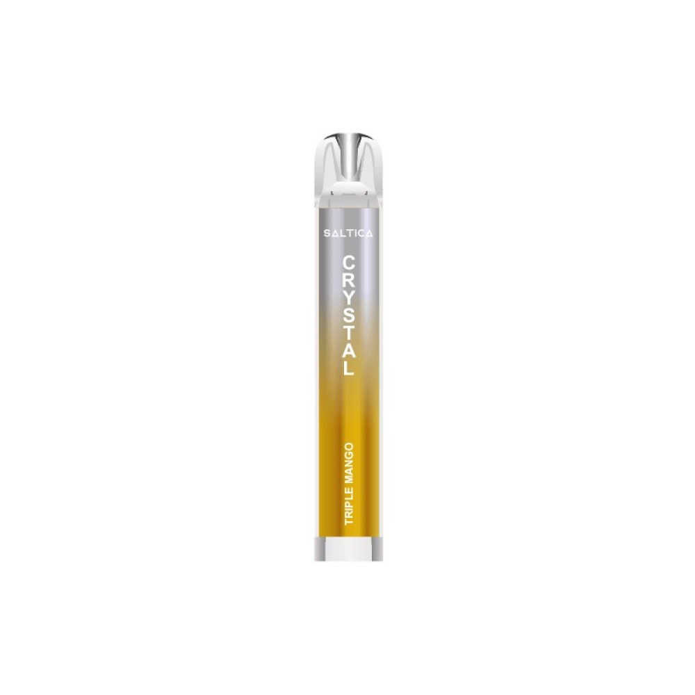 Saltica Crystal vape μιας χρήσης Triple Mango 700 puffs 2ml 2%nic