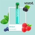 VOZOL NEON 800 VAPE ΜΙΑΣ ΧΡΗΣΗΣ 2ML 2%NIC 800PUFF MR BLUE