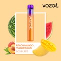 Vozol Neon 800 Vape μιας χρήσης 2ml 2%mg 800puffs Peach Mango Watermelon