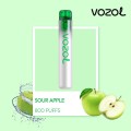 Vozol Neon 800 vape μιας χρήσης 2ml 2%nic 800puff sour apple