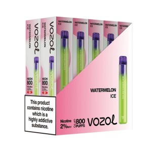 Vozol Neon 800 Vape μιας χρήσης 2ml 2% nic 800 puff Watermelon Ice